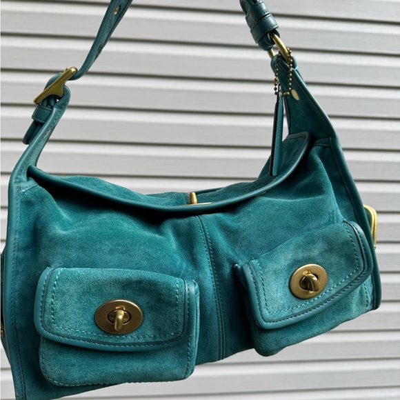 Coach Vintage Haversack Satchel Suede Bag - Picture 3 of 12